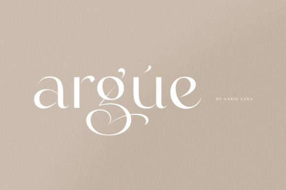 Argue: A Creative Display Font for Bold Designs