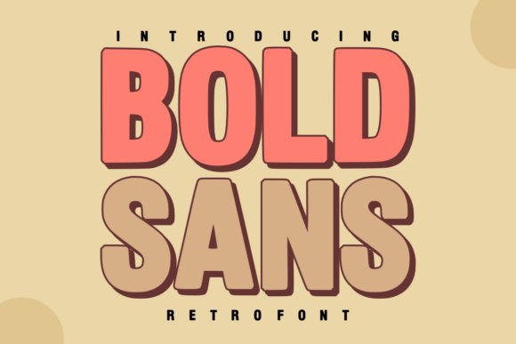 Bold Sans: A Groovy Retro Display Font for Modern Designs