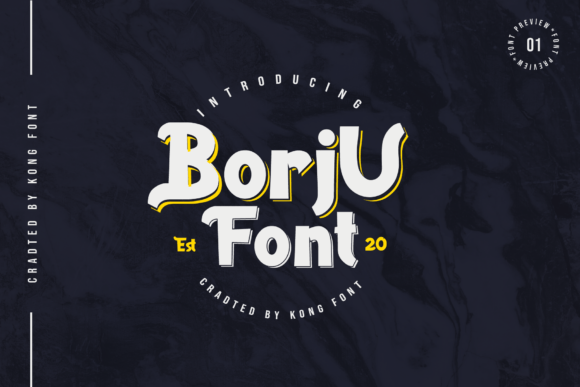 Borju: A Modern and Playful Display Typeface