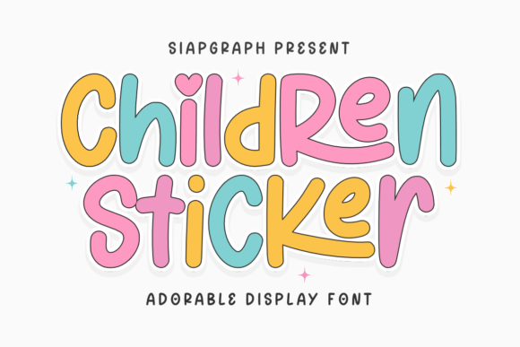 Children Sticker: The Playful Font for Creative Projects