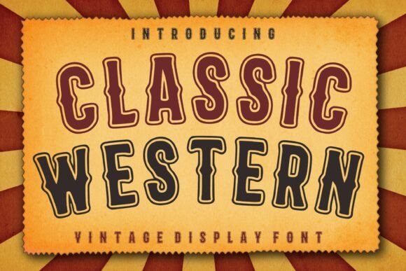 Classic Western: Vintage Typography for Modern Designs