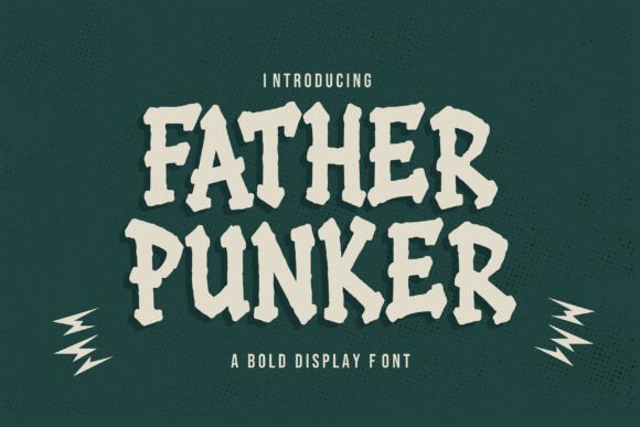 Father Punker: A Bold Display Typeface for Edgy Design