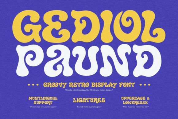 Gediol Paund: A Bold 1970s Display Typeface