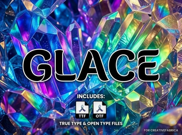 Glace: A Decorative Display Typeface for Bold Design