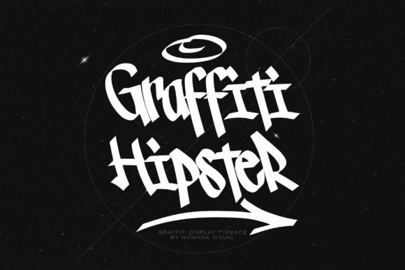 Graffiti Hipster: Bold Urban Typography for Creative Projects