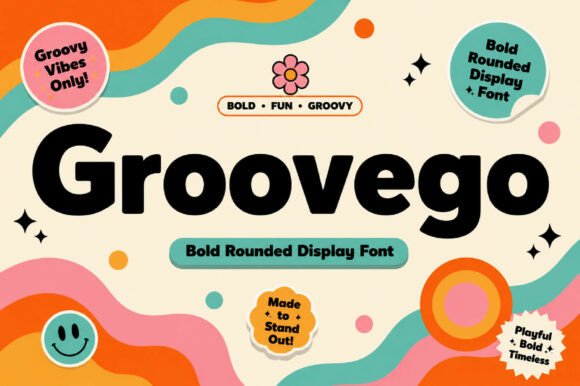 Groovego: A Bold Display Font with a Groovy Twist