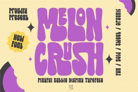 Melon Crush: A Vibrant Display Font for Creative Projects