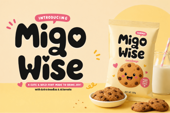 Migo Wise: A Cute & Bold Font Made to Bring Joy
