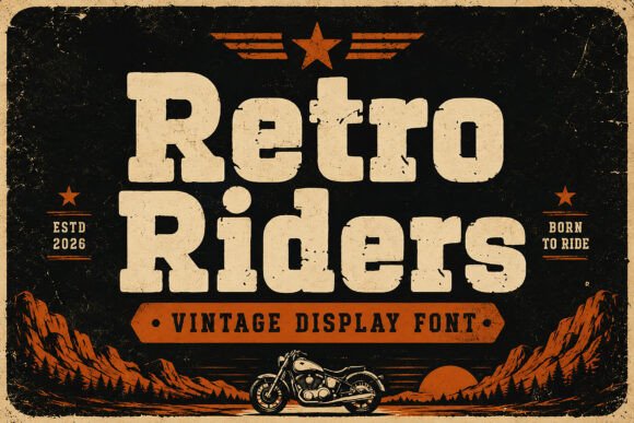 Retro Riders: Authentic Vintage Typography