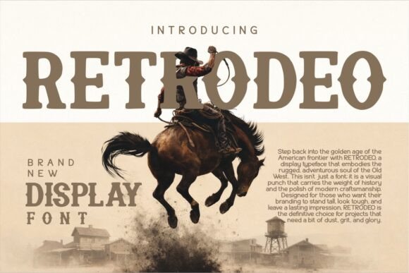 Retrodeo: A Bold Western Typeface for Modern Design