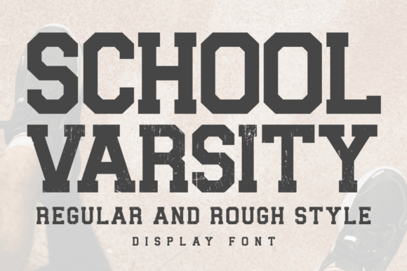 School Varsity: The Display Font with a Textured Edge