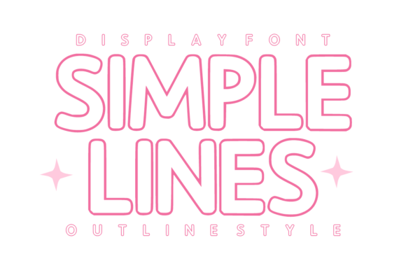 Simple Lines: Modern Outline Font for Minimalist Design