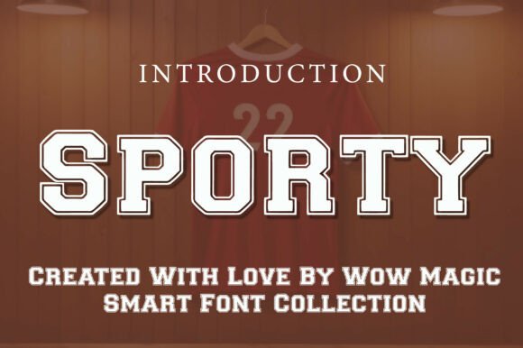 Sporty: A Bold Athletic Typeface for Dynamic Designs