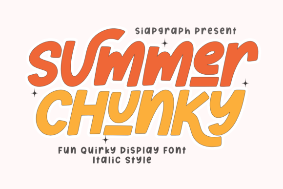 Summer Chunky Italic: A Bold Typeface for Vibrant Designs