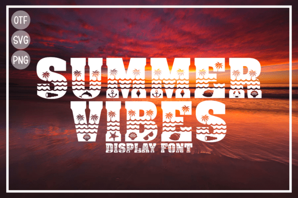 Sunny Summer Vibes: A Display Font for Beach Energy