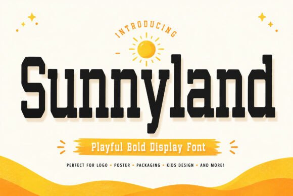 Sunnyland: A Playful Display Font for Vibrant Designs
