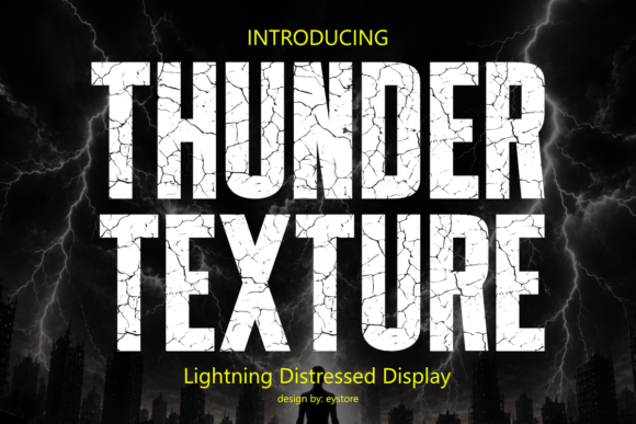 Thunder Texture: A Bold Display Typeface