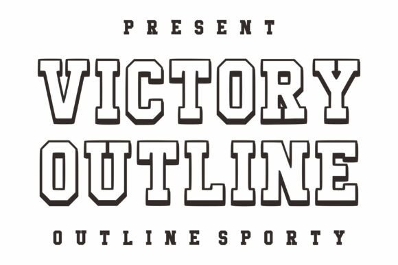 Victory Outline: A Dynamic Font for Athletic Branding