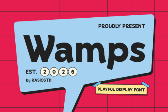 Wamps: A Playful Display Font for Joyful Designs